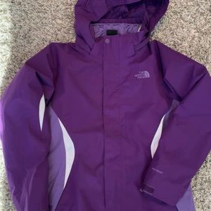 THE NORTH FACE Hyvent Hooded Jacket GIRLS Sz Large 14/16